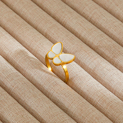 Personalized Stainless Steel Ring With Color-retaining Diamond Inlay