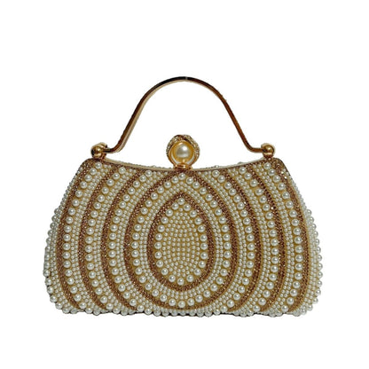 Sac À Main Perles Strass Femme