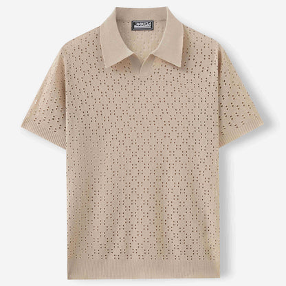 Fashion Dovetail Collar Tencel Men's Casual Sweater