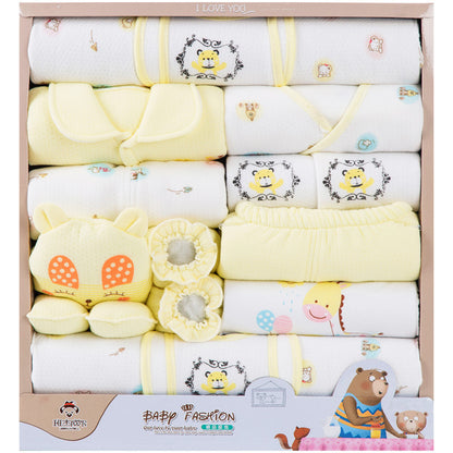 👶 18 Piece Cotton Newborn Clothes Gift Box Set