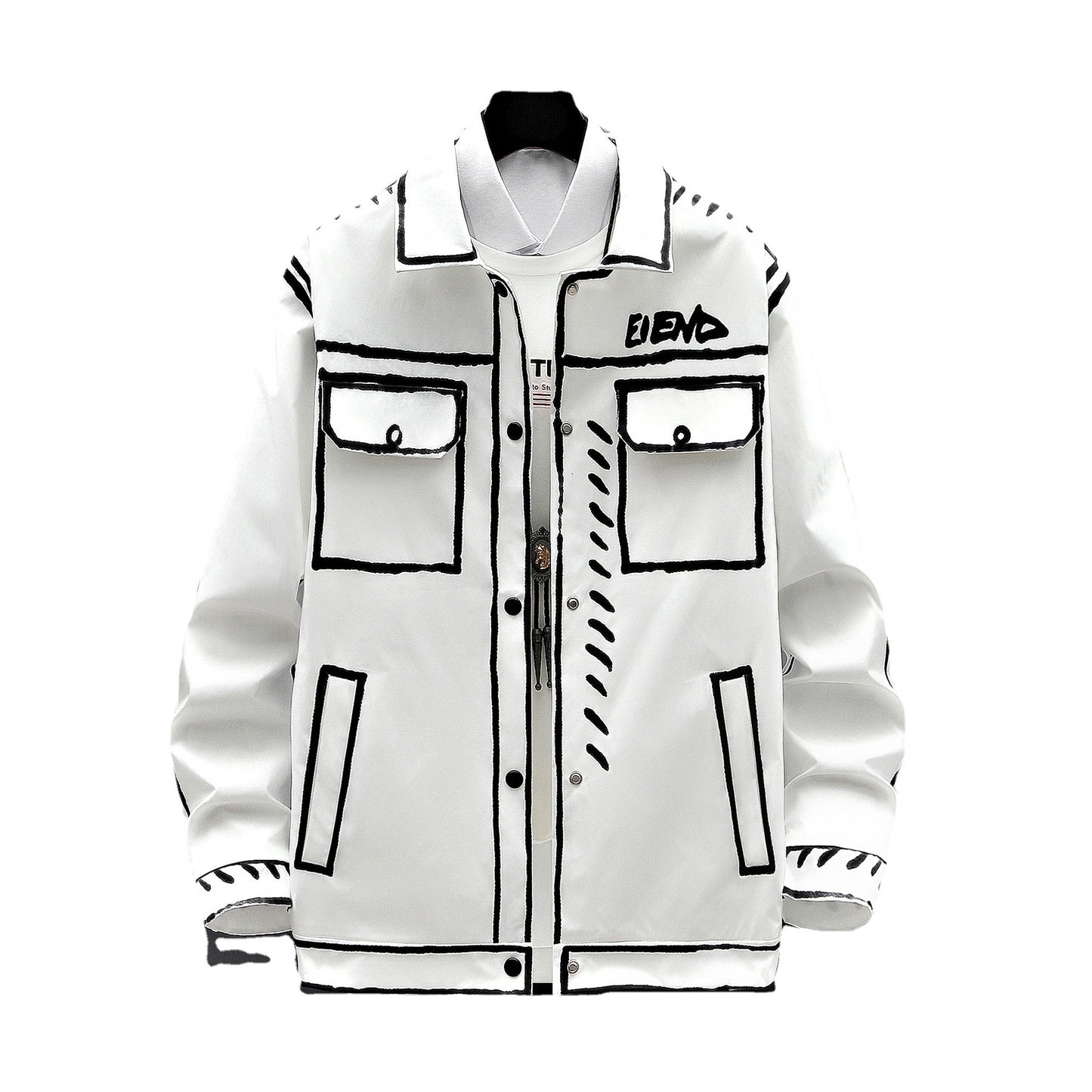 🌺 Kiyembe – Veste Courte Fleurie Homme