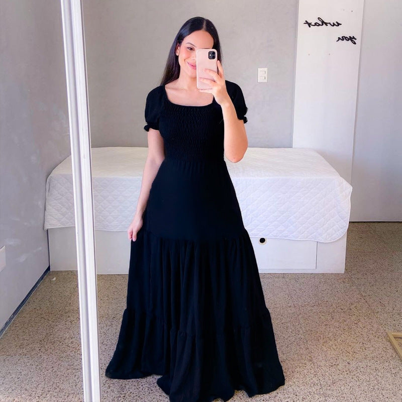 Robe "Amara"  Féérie Florale & Épaules Dénudées