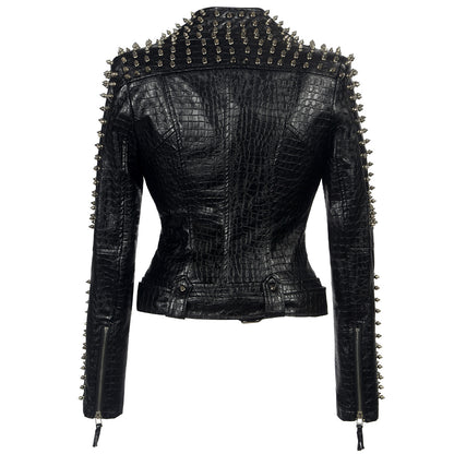 SX Zerina – Veste Motard Courte Rivetée