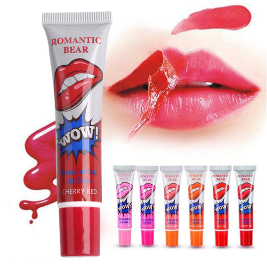 💋 ROMANTIC BEAR – Rouge à Lèvres Peel-Off 6 Couleurs Longue Tenue