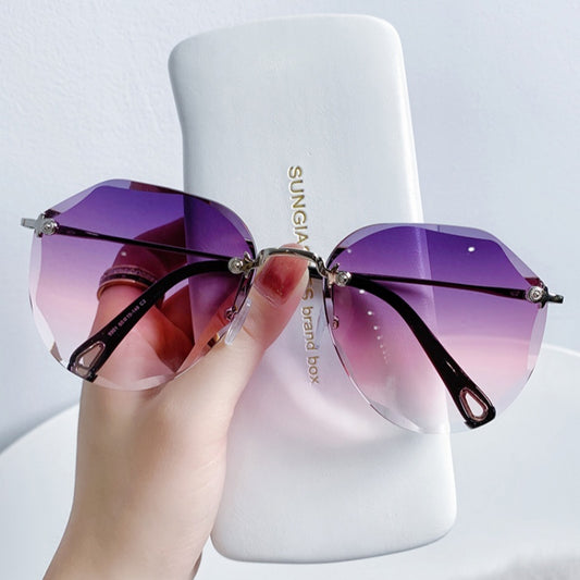 Seaside Anti-ultraviolet Sunglasses Driving Special Eyes Big Face Is Thin