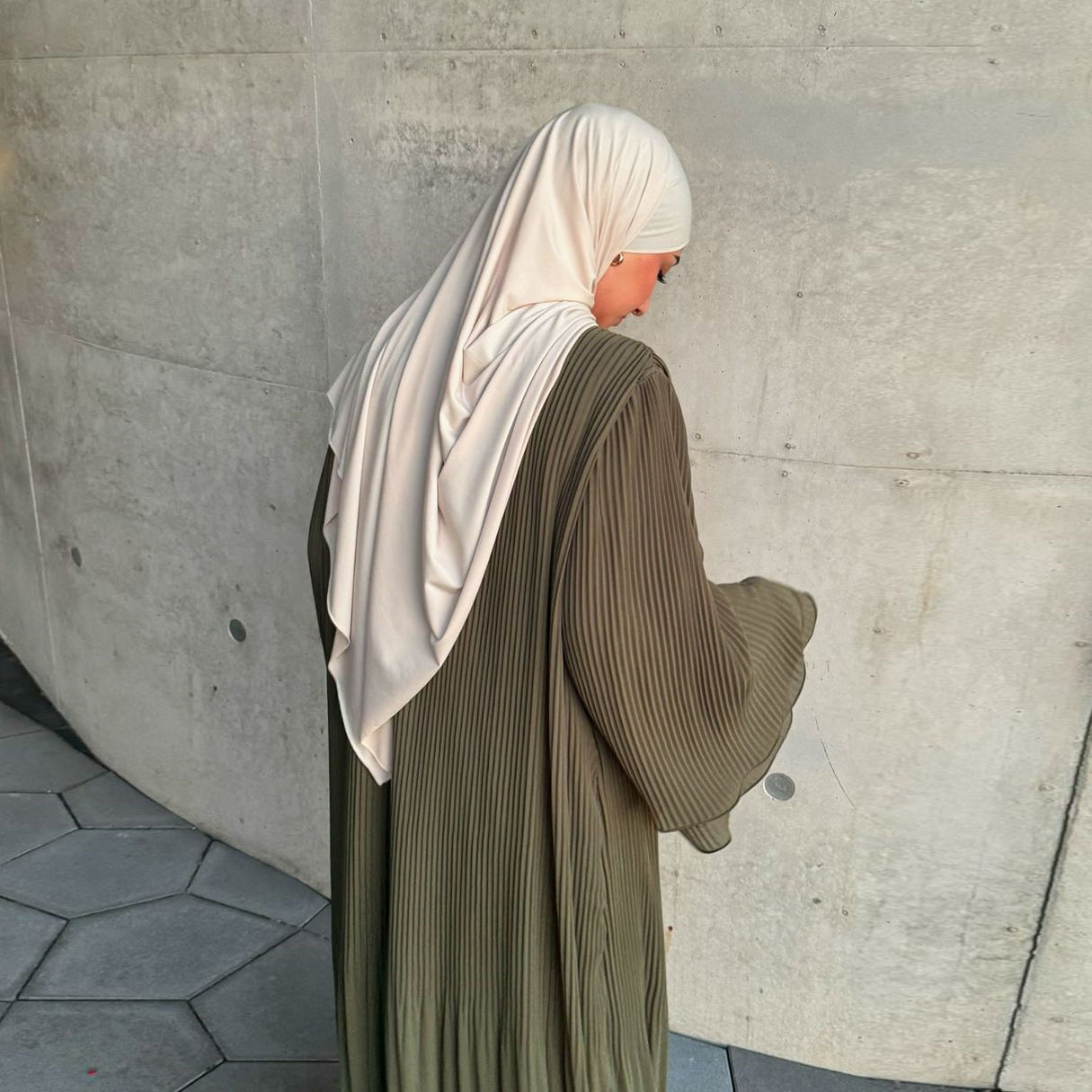 ✨ Minatou Dress – Pleated Chiffon Pullover 🌙