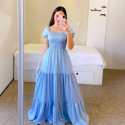 Robe "Amara"  Féérie Florale & Épaules Dénudées