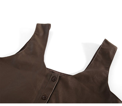 Iconique   Gilet Cuir & Pantalon Harem