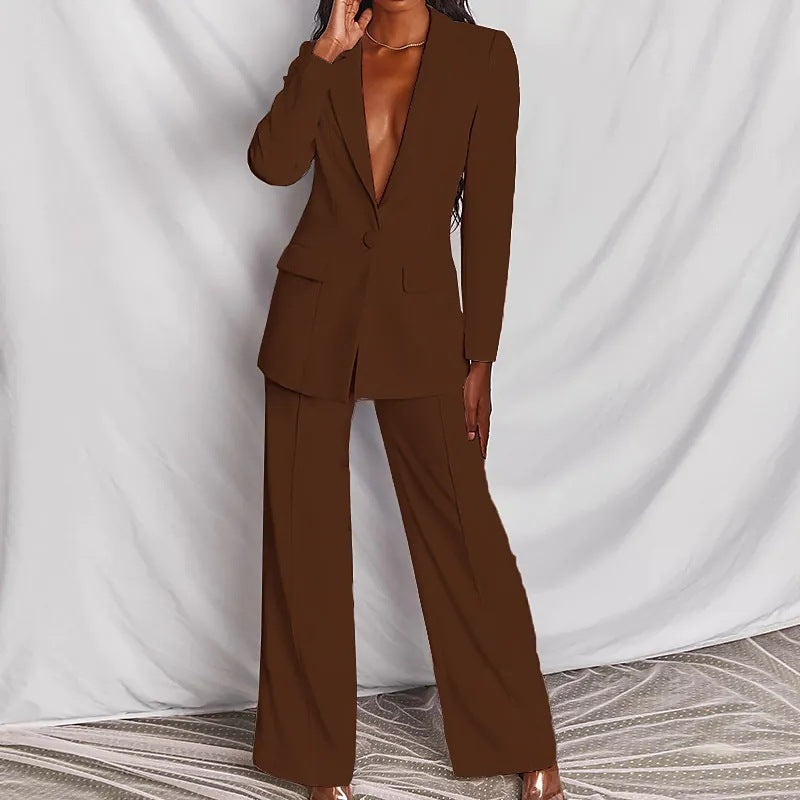 💖 Taliya – Ensemble blazer et pantalon chic pour femmes