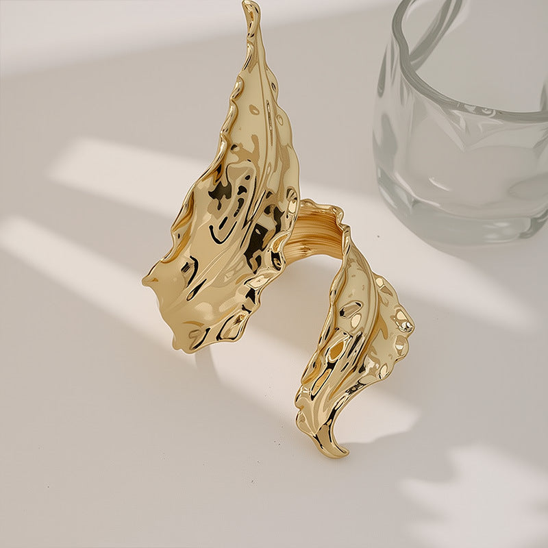 Raven Bracelet Ouvert Large Punk Luxe Léger