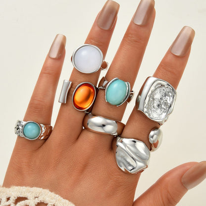 Irregular Polished Open-style Fashion Ring