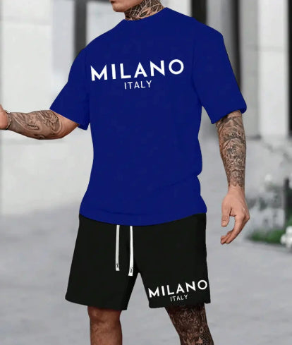 Ensemble T-shirt Col Rond Short Homme