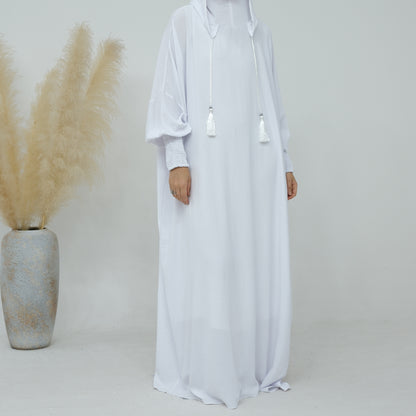 🌿 TAHIRA – Robe Élégante Orientale Sans Manches