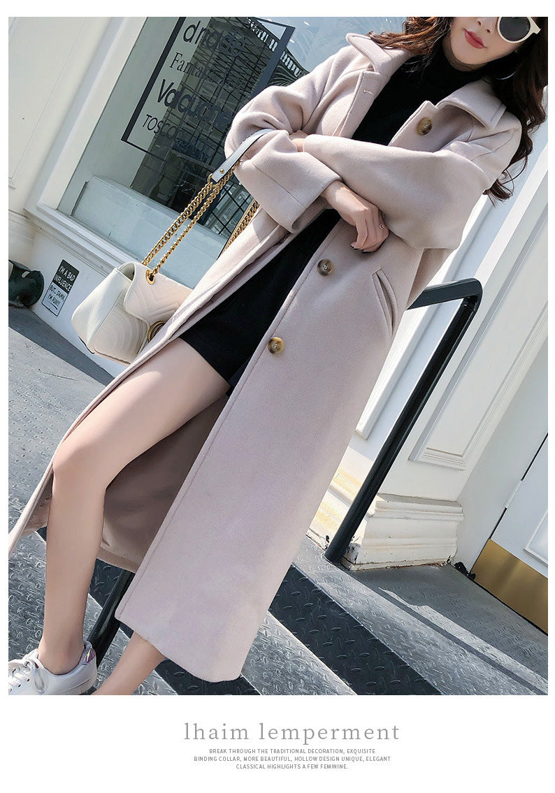 Ténéra – Trench long féminin à col tailleur 🧥✨