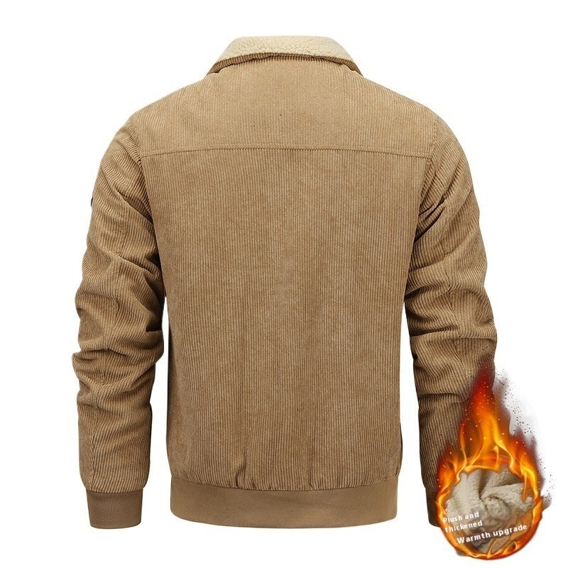 Taye – Veste Hiver Épaissie en Coton à Col Revers