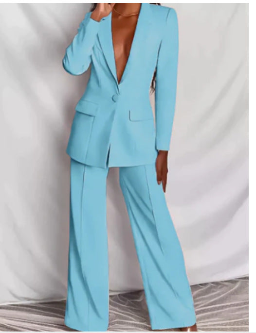 💖 Taliya – Ensemble blazer et pantalon chic pour femmes