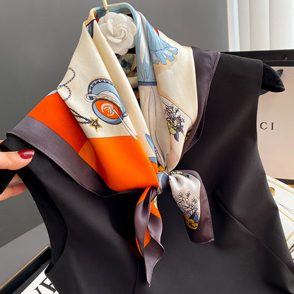 Céleste Foulard Carré Soie