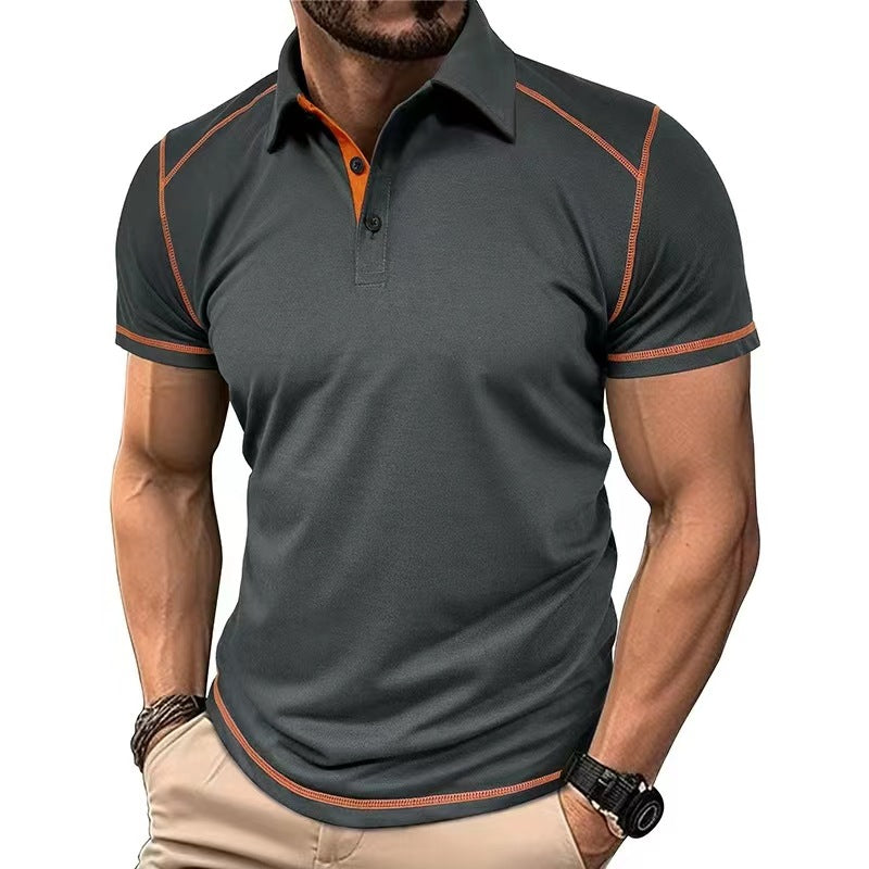 Polo Bicolore Col Revers Homme
