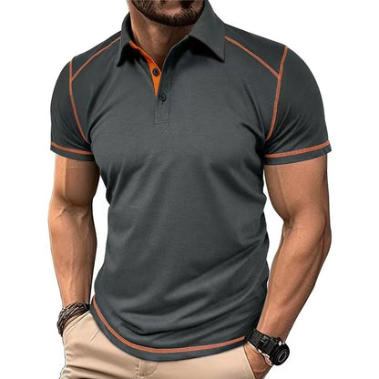 Polo Bicolore Col Revers Homme