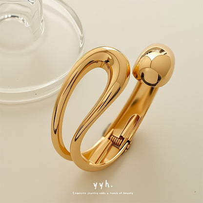 Raven Bracelet Ouvert Large Punk Luxe Léger