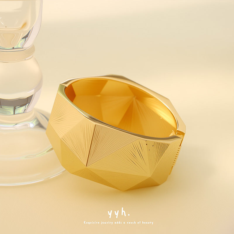 Raven Bracelet Ouvert Large Punk Luxe Léger