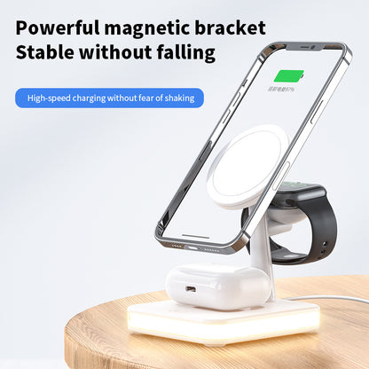 🔌 Chargez Tout en Un – Support Magnétique 4-en-1 Ultra Rapide ⚡