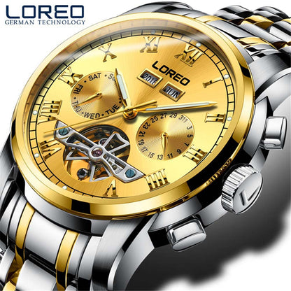 Montre LOREO Mécanique Saphir Plongée