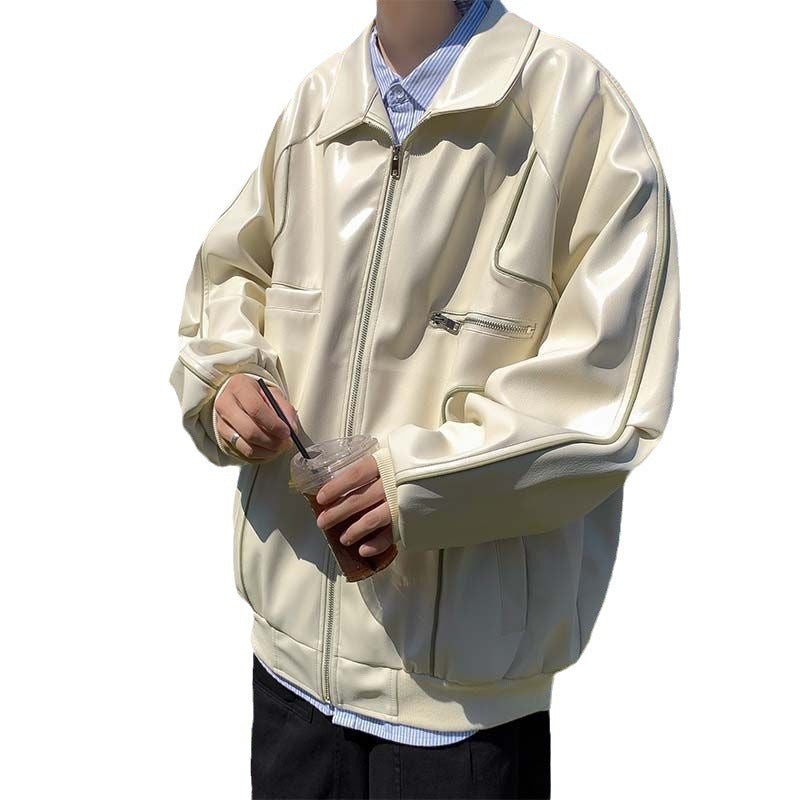 🧥Badji – Manteau en Similicuir Printemps et Automne pour Homme