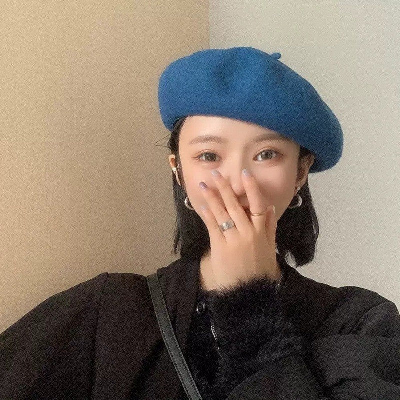 Aïcha – Béret Artistique Laine et Broderies Japonaises