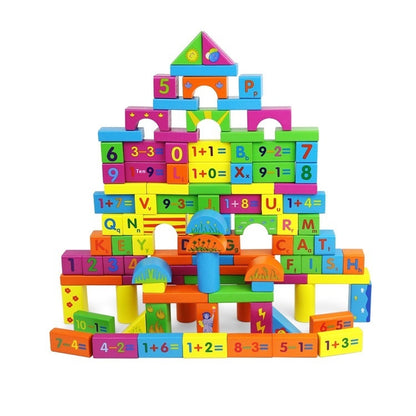 Large Wooden Assembled Educational Building Blocks Toy