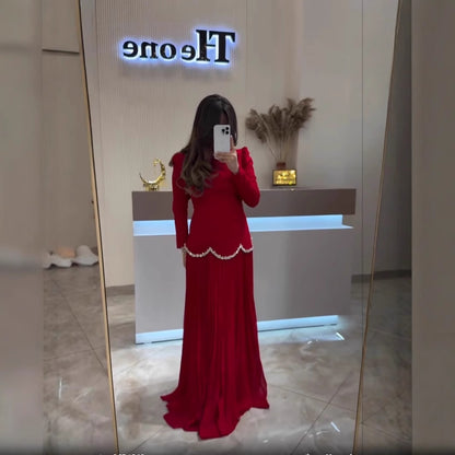 Heavy-duty Irregular Long Skirt Set For Women
