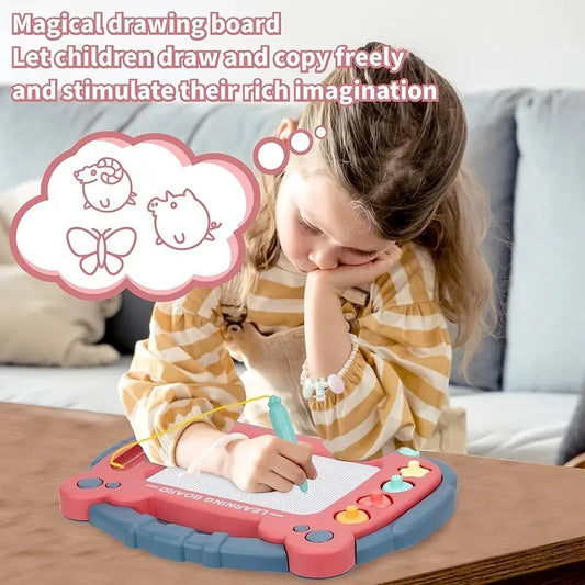 Children's Colorful Magnetic Drawing Board Painting Table Wipe Graffiti Writing