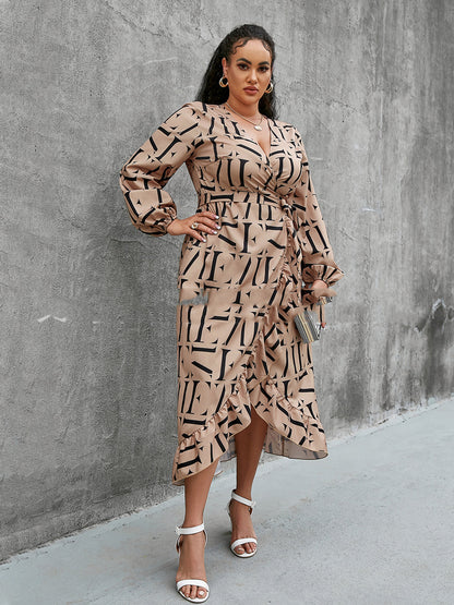 CityChic  Robe Élégante à Manches Bouffantes
