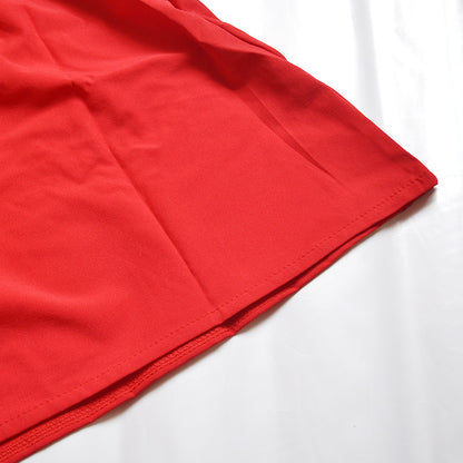 Tube Top Long-Sleeved Solid Color Suit