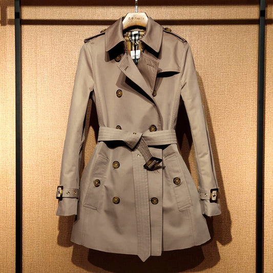 Maréva – Trench féminin à double boutonnage style British 🧥🇬🇧✨
