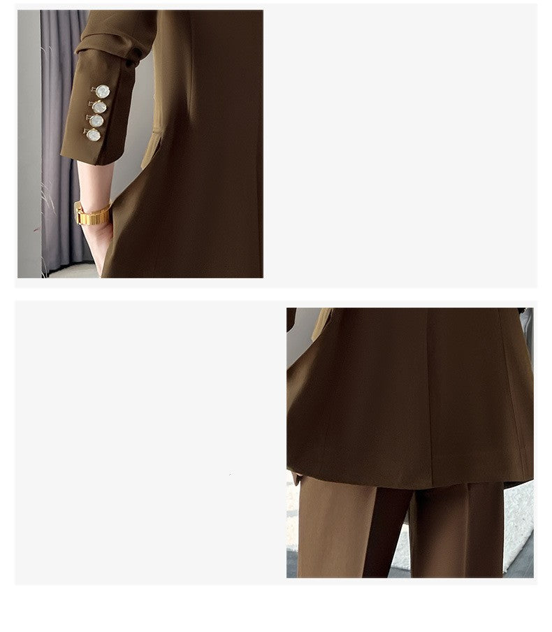 Ensemble Tailleur Pantalon Haut De Gamme Femme