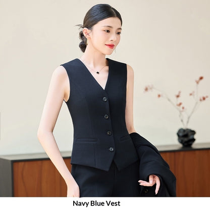 Tailleur Bureau Gilet Pantalon Court