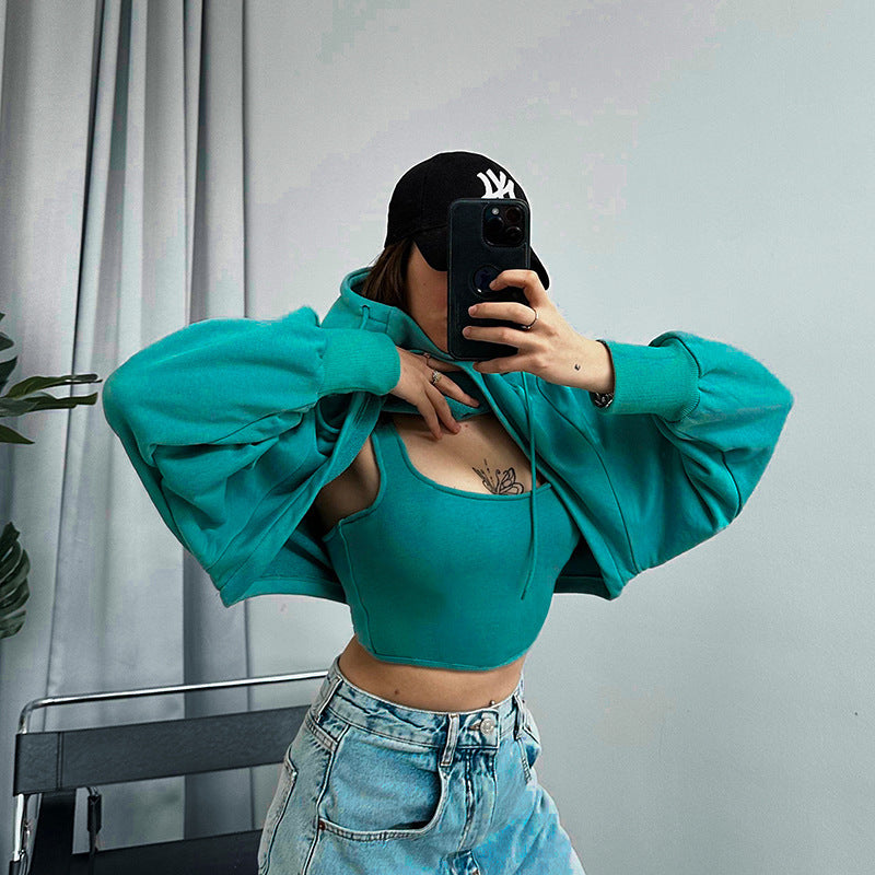 Yelina – Hoodie Épais à Cordons Femme