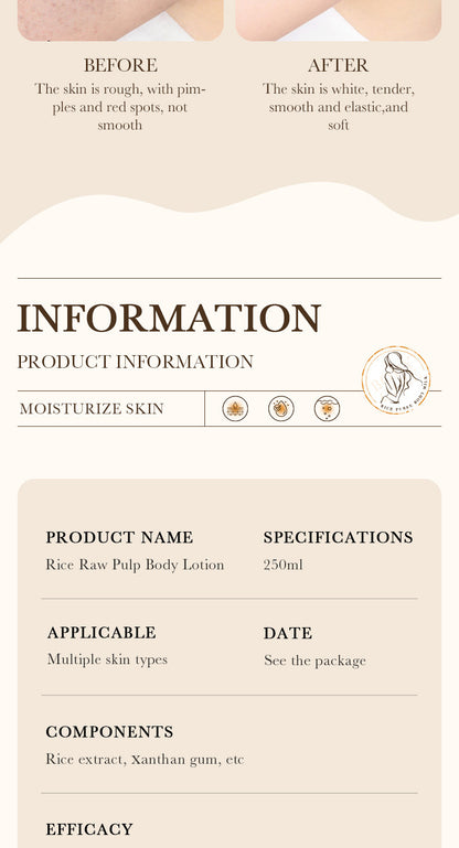 🌾 BIOAQUA – Lotion Hydratante et Nourrissante au Riz et masque capillaire