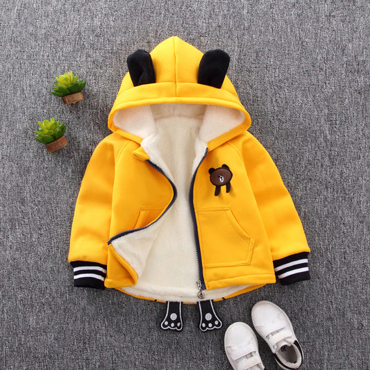 🦁 Luma – Veste Douillette Enfant Automne/Hiver