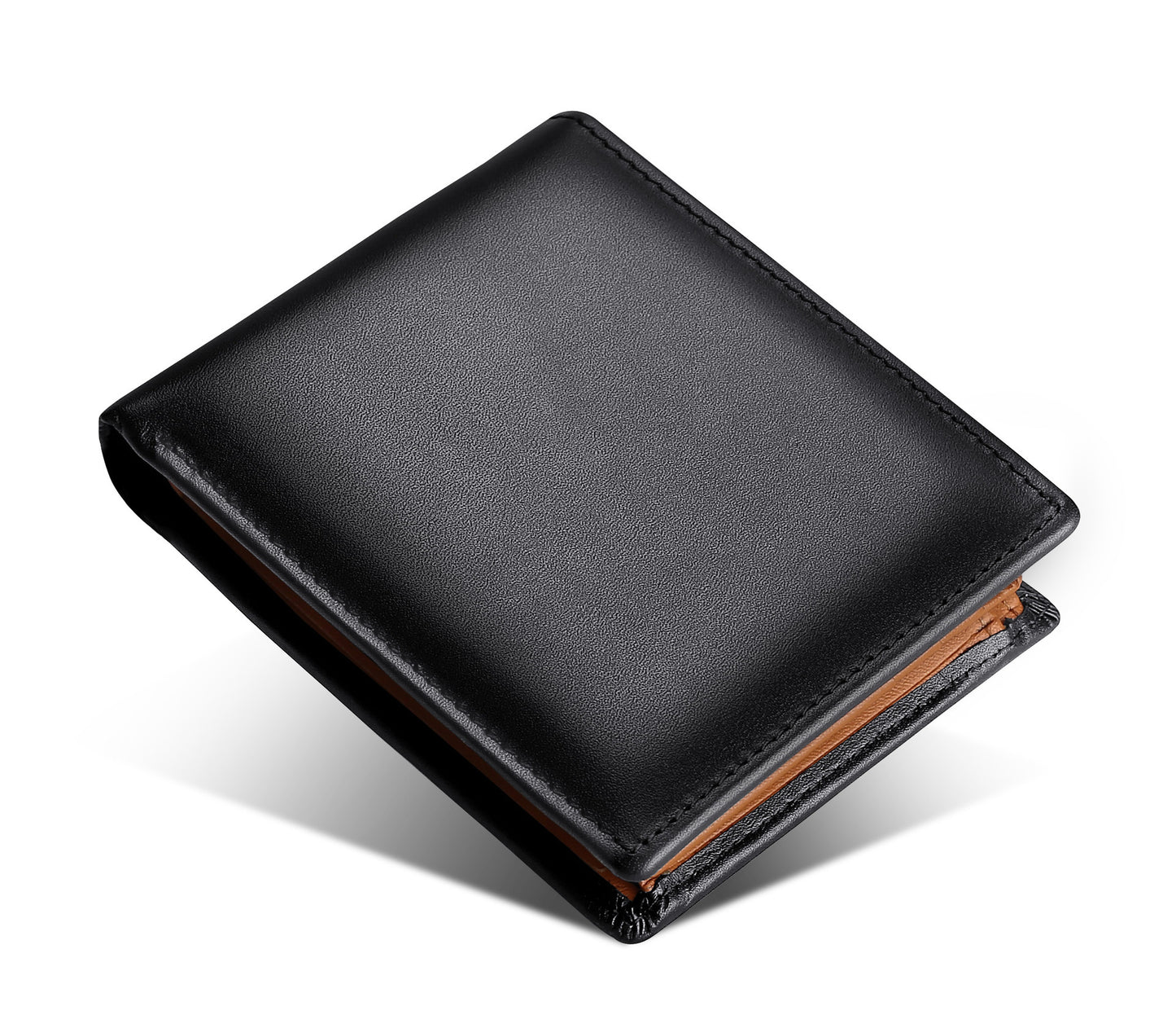 Portefeuille Rayé en Cuir Véritable – Antivol & Stylé