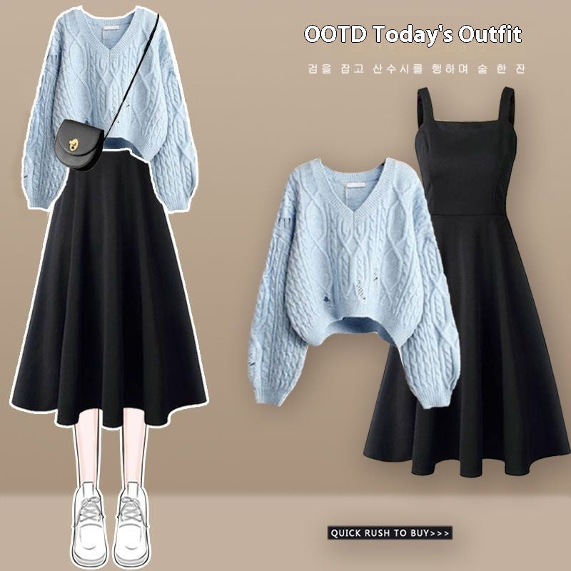 👑 Valvy 👑 Ensemble Tricot Élégance 2 Pièces