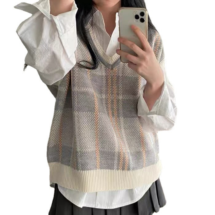 💖 Jini💖 Pull Sans Manche Superposé