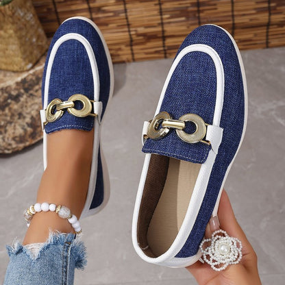Fly-kit Mesh Metal Casual Women's Shoes