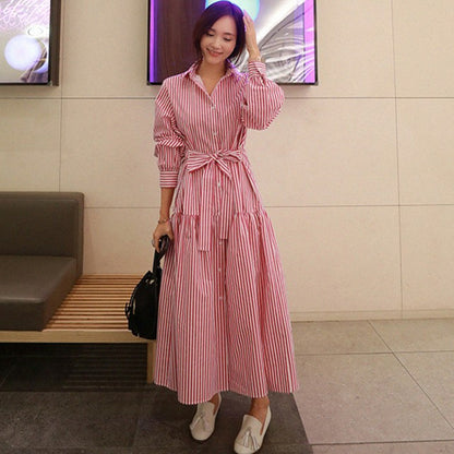 RedStripe  Robe Chemise Élégante