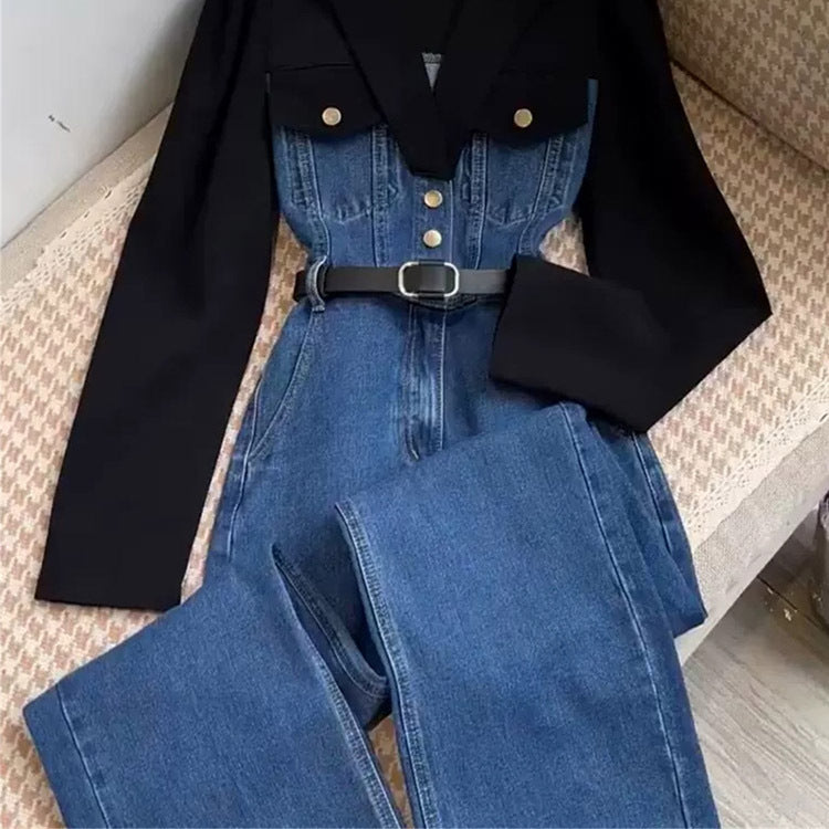 🌟 Nayora – Combinaison Automnale Taille Haute