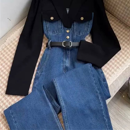 🌟 Nayora – Combinaison Automnale Taille Haute