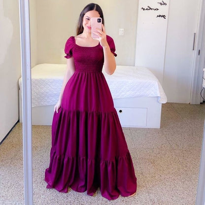 Robe "Amara"  Féérie Florale & Épaules Dénudées