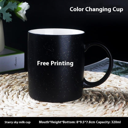Photo Heating Color Changing Ceramic Mug