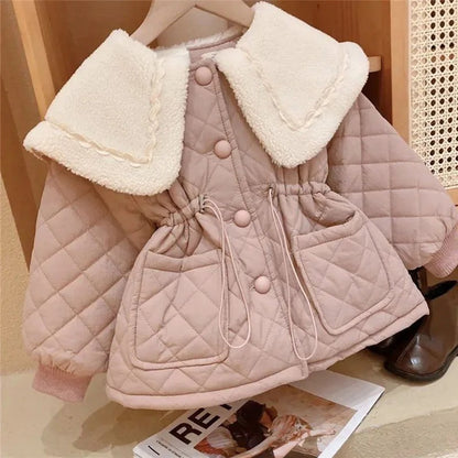 🌺 Liréna – Manteau Doublé Velours Fille